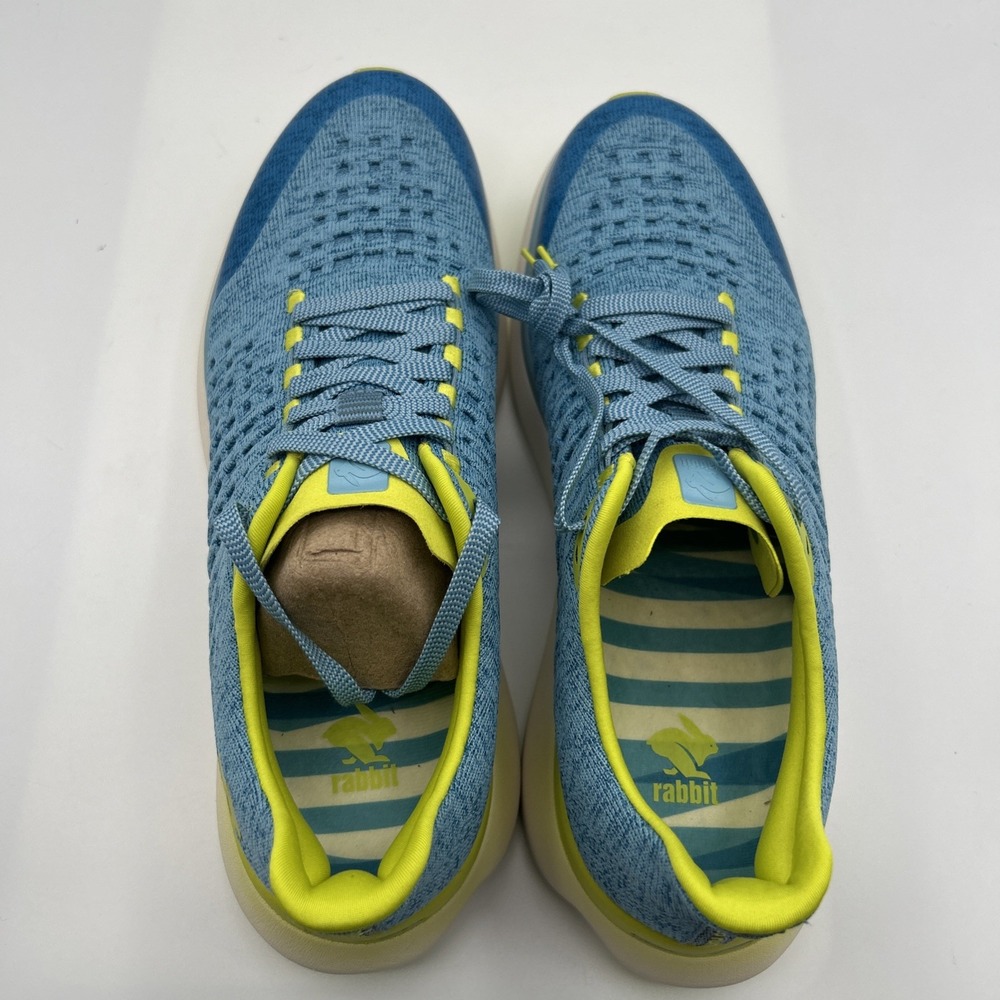 NEW Rabbit Dream Chaser Men's Blue Yellow Running Shoes, SZ: 9.5 M, (NIB) - Picture 9 of 16